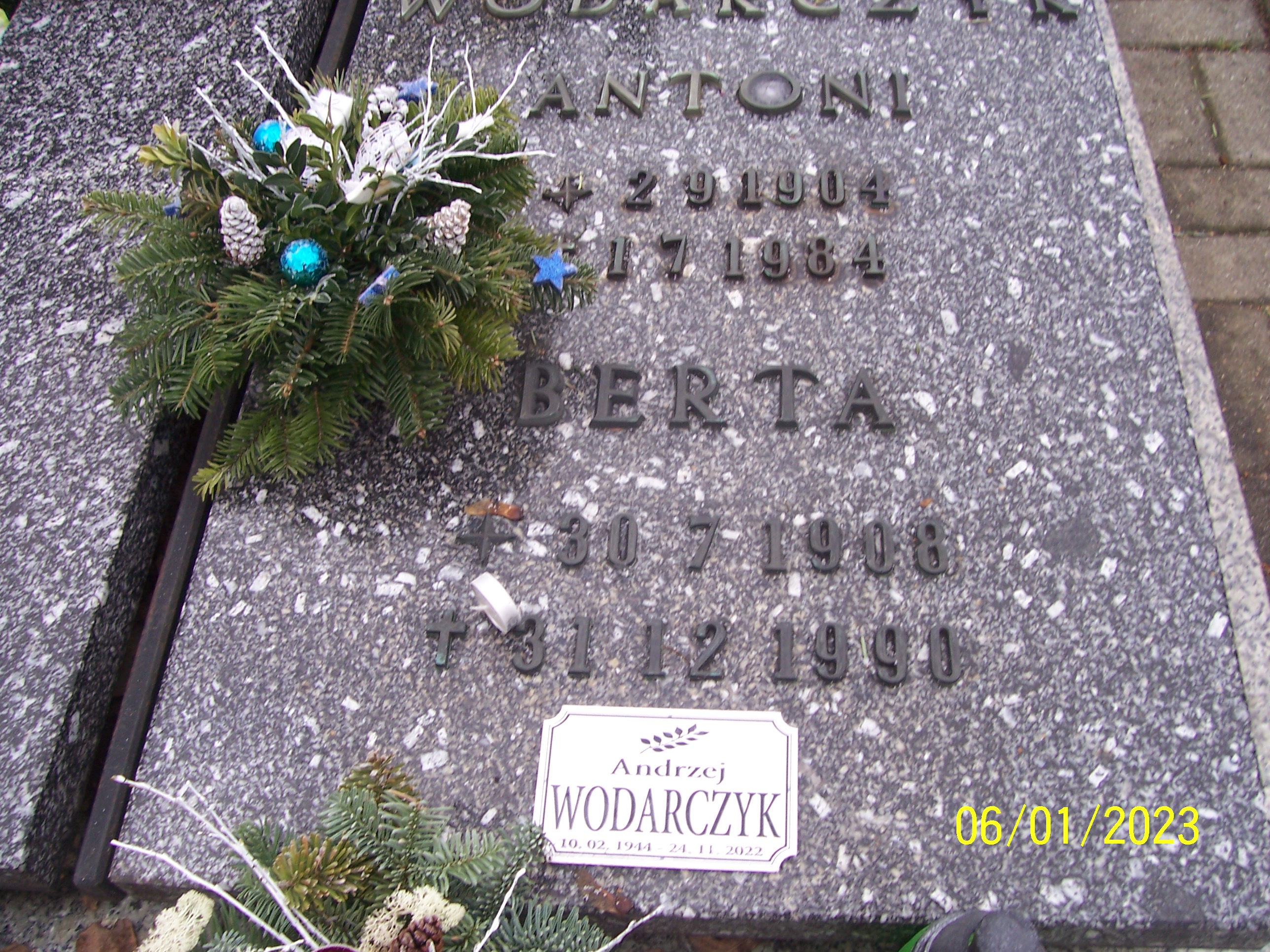 Grób Antoni Wodarczyk