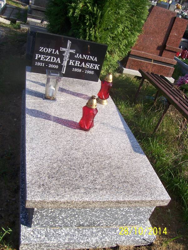 Grób Janina Krasek