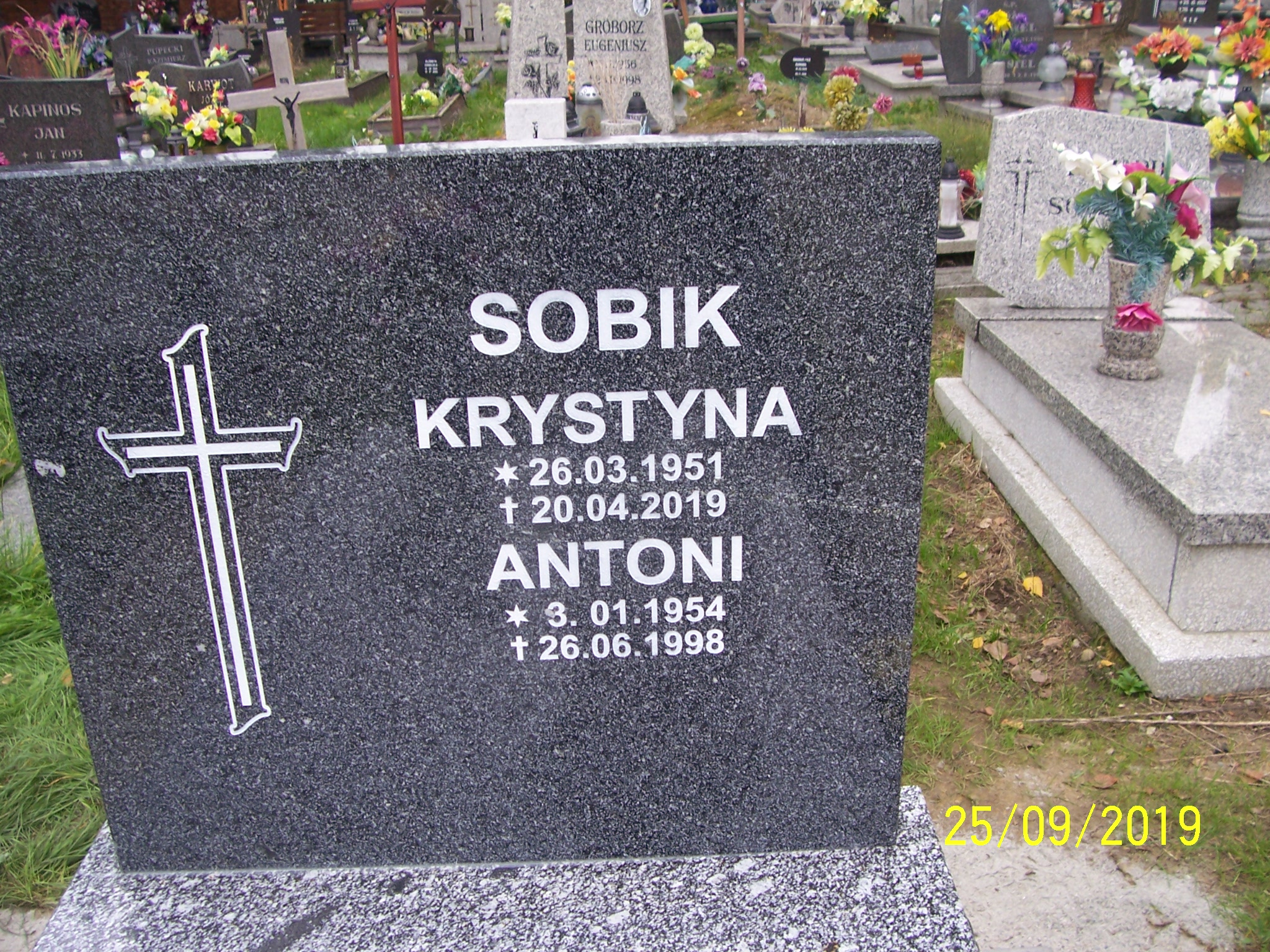 Grób Antoni Sobik