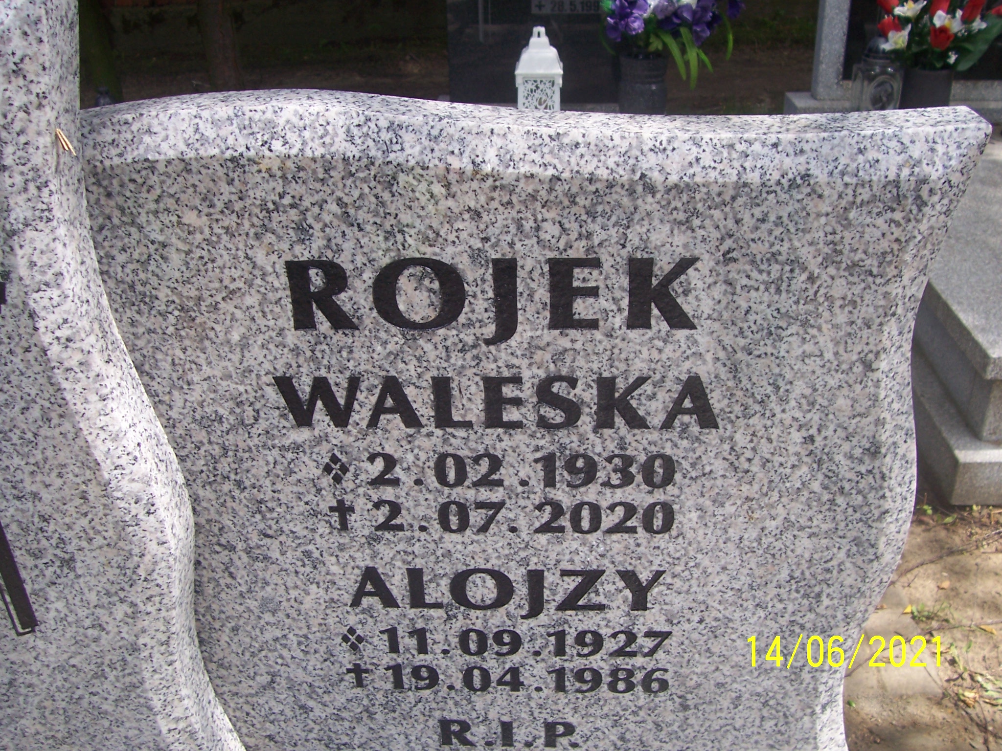 Grób Alojzy Rojek
