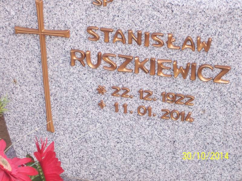 Grób Stanisław Ruszkiewicz