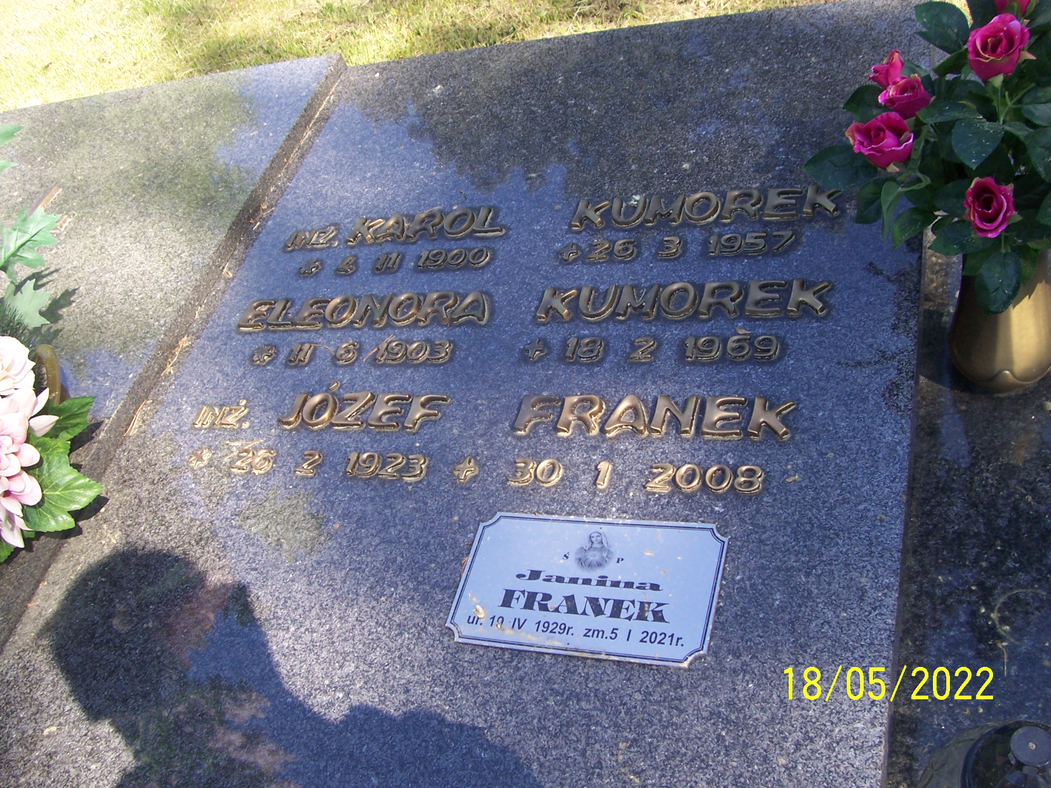 Grób Janina Franek