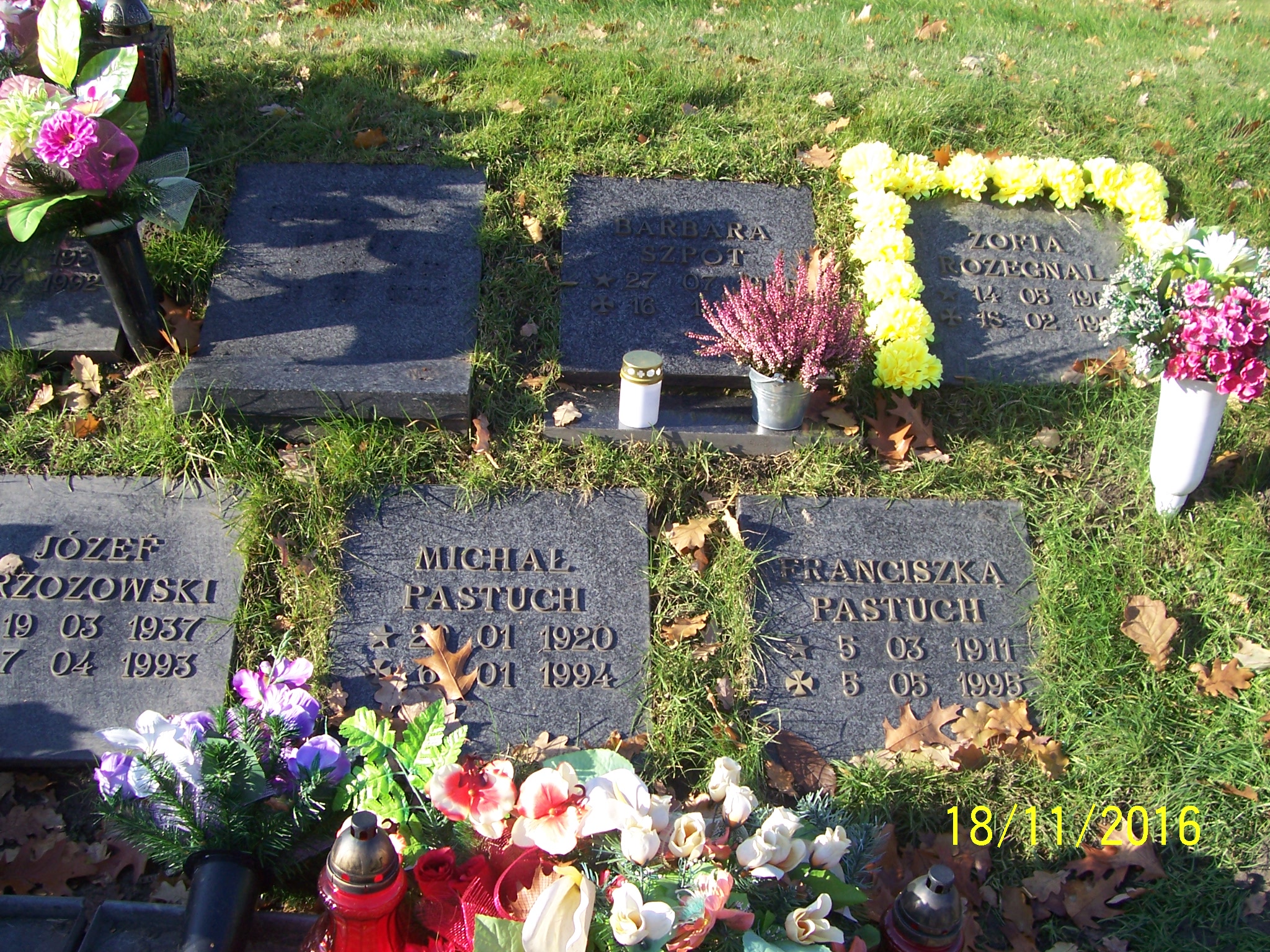 Grób Franciszka Pastuch