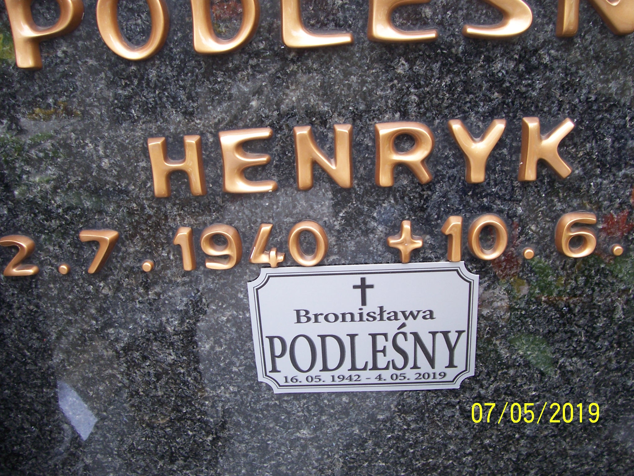 Henryk Podleśny 1940 Rybnik - Grobonet - Wyszukiwarka osób pochowanych